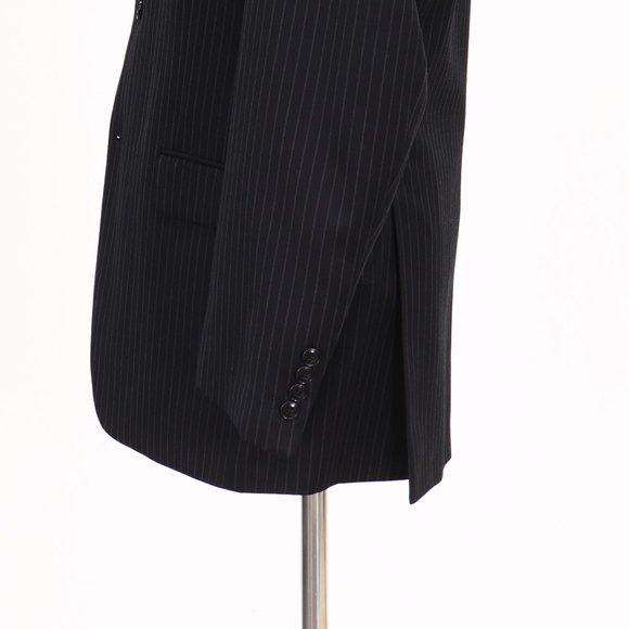 Jones New York 38R Black Striped 3-Button Sport Coat Blazer Jacket B034 - Picture 8 of 11